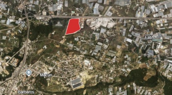 ANTALYA AKSU MACUN ANA YOL ÜZERİ TAM TİCARİ İMARLI HİSSELİ ARSA