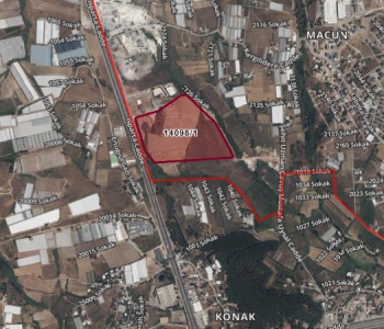 ANTALYA AKSU MACUN ANA YOL ÜZERİ TAM TİCARİ İMARLI HİSSELİ ARSA