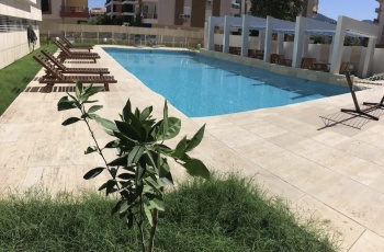 KİRALIK: KONYAALTI HURMA'DA YÜZME HAVUZLU LÜKS SİTE İÇİ 1+1